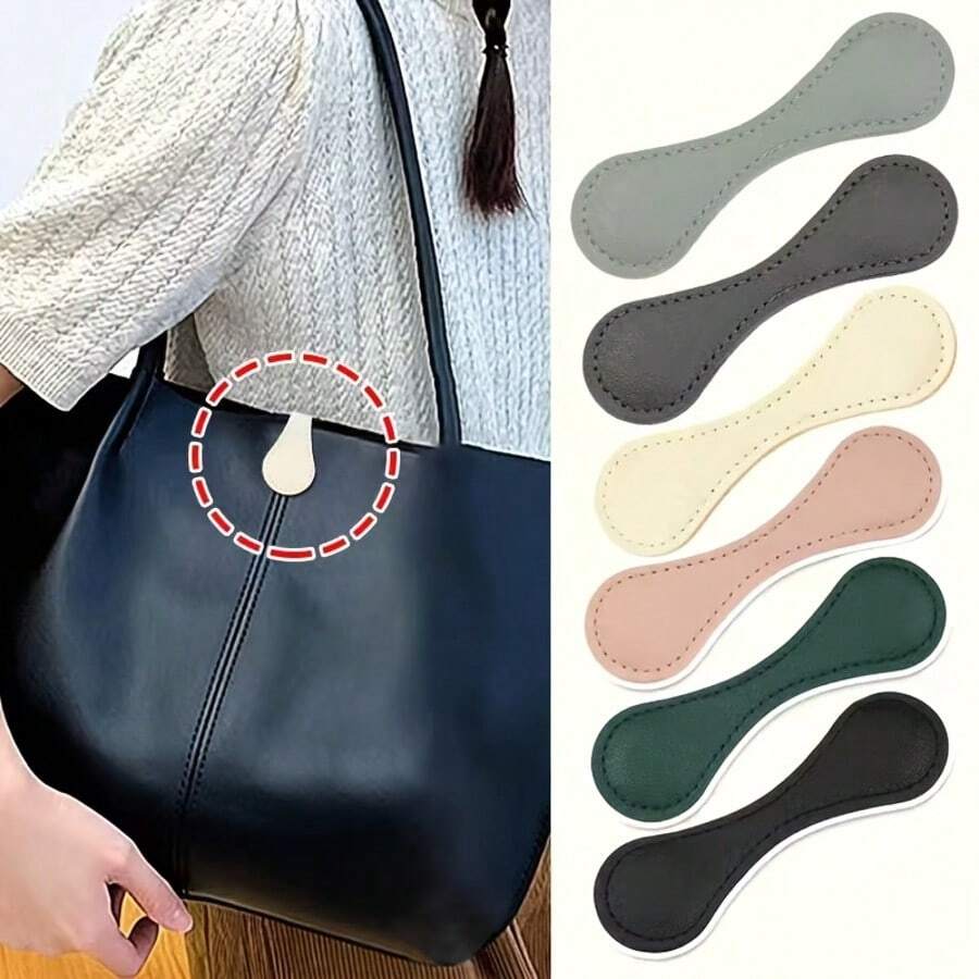 2pcs Reusable Shirt Cuff Clips, Canvas Bag Fixing Buckle, Round Invisible Strap Buckle, No-Sew Clothing Fixing Strap Accessory For Rolling Up Sleeves - Multiple Styles - View 1