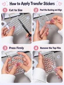 1/4pcs Cute Retro Y2K Pixel Fruit Parfait Heart Cookie Transfer Sticker Waterproof Sticker For DIY Phone Case Bottle Journal Scrapbook - Black - View 3