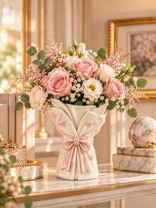 Resin Casting Mold, Silicone Mold For Flower Bouquet Vases, With Three-Dimensional Butterfly Petal Design, A Soft, Durable, Easy To Disassemble, And Reusable Vase Making Tool. Suitable For Resin And Gypsum - Bouquet Vase Mold - View 3