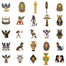 50pcs Ancient Egyptian Stickers For Decorating Planner, Diary, Scrapbook, Planner, Suitcase, Guitar, Skateboard, Manual, Notebook, Tablet, Water Bottle, Phone - Multicolor - View 5