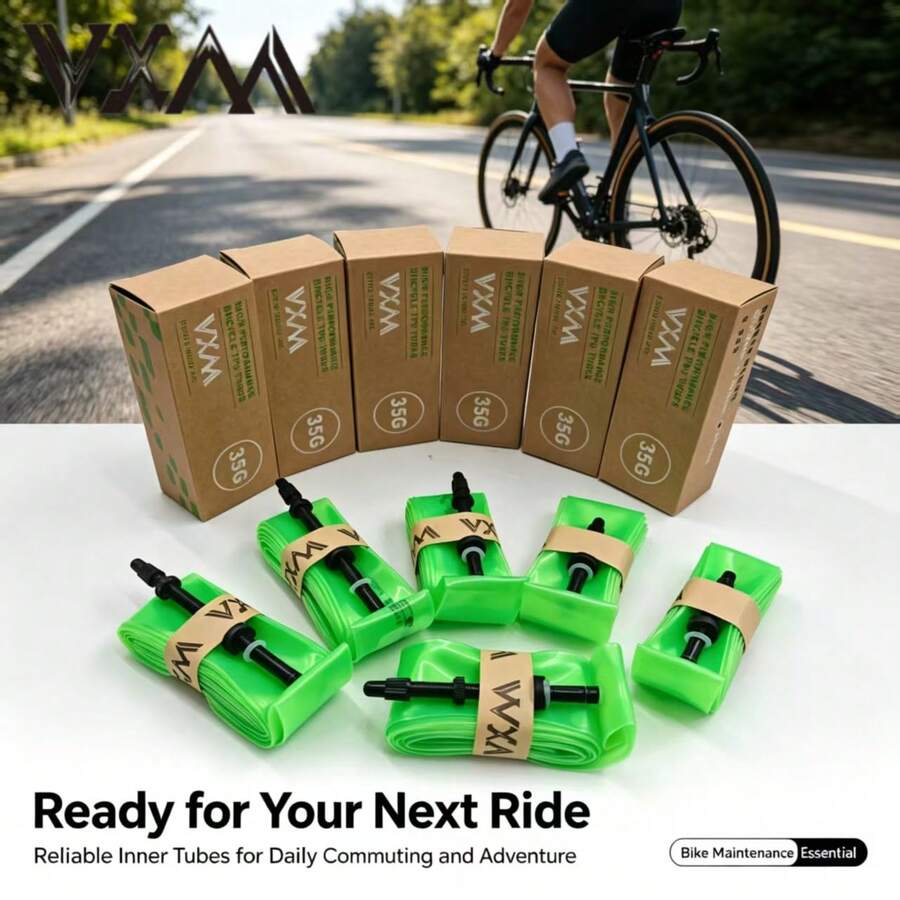 VXM 4 قطع أنابيب داخلية دراجة طريق TPU صمام بريستا ساق صمام من سبيكة الألومنيوم 700X23 25 28 32C