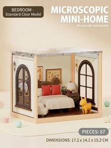 DIY Miniature Dollhouse Kit, Modern Stackable Doll House Tiny Bakery & Room Assembly Model, Fine Motor Skills, Stress Relief, Early Learning Educational Stem Toy, Desktop Decor Gift For Girls & Adult DIY Lovers, Perfect Birthday/Christmas Gift - Multicolor - View 13