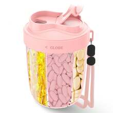 Large Capacity Pill Box, 7-Day Daily Distribution Pill Box, Weekly Pill Storage Box, Wide Opening For Easy Access, Durable Vitamin Pill Box, Portable Pill Container, Suitable For Office And Travel Pill Boxes - one-size - View 10
