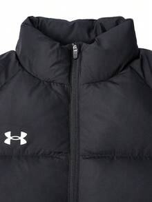 Under Armour Unisex Short Down Jacket 2026 Winter New Warm Windproof Stand Collar Jacket 25600801-001 - Black - View 4