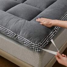 Soft Breathable Floor Mattress, All-Season Full Size Mattress Pad, Portable Floor Bed, Suitable For Bedroom, Dorm, Guest Room And RV - Light Grey - View 5