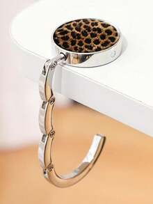 Foldable Purse Hook For Table Leopard Print Purse Holder For Women Handbag Hanger Portable Bag Holder Bag Hooks For Travel Party Home Wallet Handbag Storage And Organizer Home Bedroom Room Decor Bathroom Accessories Kitchen Decorations - Multicolor - View 14