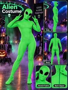 Men Cosplay Clothing - Green - View 3