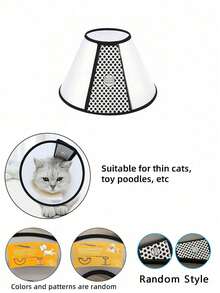 1pc Pet Recovery Collar Protective Cover Cat Dog Anti-Lick Anti-Bite - White - View 11