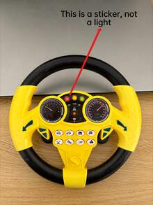 1pc Children's Blue & Yellow Backseat Driver Simulation Car Rear Seat Music Multi-Functional Rotating Steering Wheel/Early Education Enlightening Electric Toy/Suitable For Parent-Child Fun Interactive Indoor Outdoor Stress Relief Small Gift (No Batteries Included) - Steering Wheel - View 10