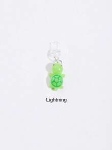 1pc Mini Turtle Design Dust Plug, DIY Hanging Pendant Charm Compatible With Iphone Charging Port, Type-C Charging Port Dust Stopper - Multicolor - View 10