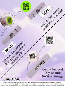 Asiteo 144pcs DIY Eyelash Extension Kit, Includes D Curl Single Lash, Bond & Seal Lash Glue, Lash Remover And Tweezers, Suitable For Home DIY Various Lash Styles, Suitable For Beginners - Multicolor - View 3
