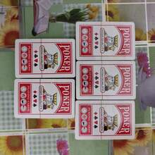 54 piezas/Set, Cartas de Juego con Núcleo de Papel Gris de 56x86mm, Dorso Rojo, Accesorios Mágicos para Fiestas y Juegos de Mesa - Rojo - Ver 6