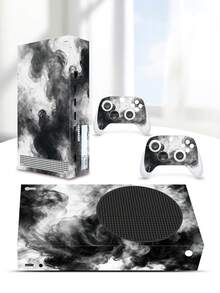 5pcs Ink Wash Smoke Cloud Pattern Stickers For XSS Full Body Game Console, Dust-Proof And Wear-Resistant - View 2