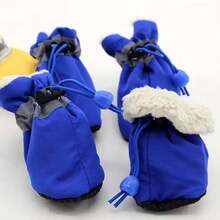 4pcs/Set All-Season Breathable Soft Sole Dog Shoes, Anti-Slip Anti-Fall Pet Paw Boots, Suitable For Small Dogs, Teddy Dogs And Bichon Frise - Multicolor - View 25