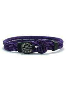 1pc Christmas Bell Engraved Double Layer 4mm Braided Rope Bracelet, Adjustable Knot Wristband, Men's Fashion Jewelry Gift - 4mm Bracelet - View 15