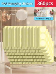 30-480pcs Personalized Removable Waterproof Transparent Sticker Set, Customizable Wedding Date/Name/Business Logo, Vinyl Material, 3-In-1 For Groomsmen Proposal Box/Bridesmaid Gift/Bachelorette Party Decor, Business Card Sticker + Water Bottle Label, Easter Egg Sticker/Graduation Commemorative Sticker/Birthday Party Decor Sticker, Teacher's Day Thank You Sticker - A Transparent Material (black Font) - View 43