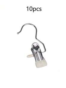 5pcs/10pcs Stainless Steel Multi-Function Clothes Hanger, Wardrobe Storage Hanger For Clothes, Pants, Hats, Boots With Slip-Resistant Hook Decor, Room Decorations, Decorations, Decor, Storage, Organizer, Beachwear, Spring, Minimalist, Summer Tops - Multicolor - View 13