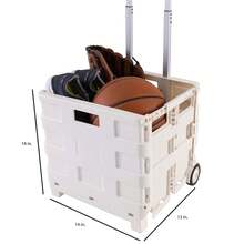 Tote & Go Collapsible Utility Cart In White - White - View 2