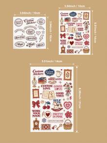 A5/A6 Custom Printing Personalized Glitter Holographic Cartoon Stickers Sheet Die Cut Waterproof Irregular Shape Labels For Product Packaging, Custom Die Cut White A6 Sheet For Business Logo - Rectangular - View 4