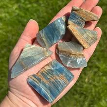 1 st slumpmässig naturlig blå onyx rå sten mineralprov ädelsten kristall för heminredning, fin present och prydnad - Multifärgad - Visa 8