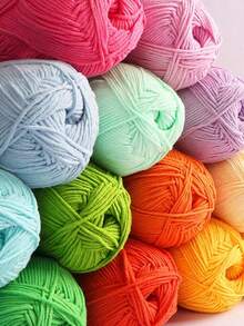 6/1pc Autumn And Winter Premium Yarn Ball Set, Suitable For Knitting Crafts, DIY Handmade Wallets, Soft Beige Skin-Friendly Crochet Scarves, Sweaters, Shawls, Coats, Blankets, And DIY Material Kits, DIY Coin Purses - Multicolor - View 3