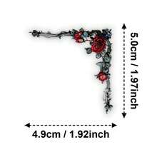 56pcs Carved Floral Corner Frame Paper Labels Graffiti PET Stickers, Suitable For Teachers, Parents, Classroom Learning Rewards, Gift Labels, Envelope Seals, Office Gift Packaging Stationery Stickers - one-size - View 2