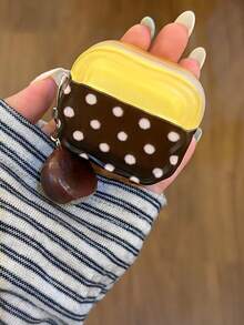 Autumn/Winter Retro Brown Polka Dot Chestnut Pods 5 Protective Case, Compatible With Apple Pro 3 Earphone Shell, 2nd Gen Wireless Bluetooth, 3rd Gen, 2nd Gen Pod Pro, 4th Gen Case - Brown - View 7