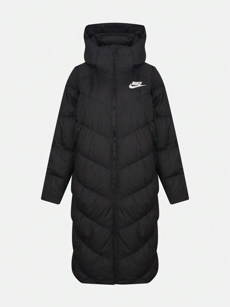 Nike Women's AS W NSW DWN FILL PARKA LONG N Down Jacket Thick Down Jacket - Long IB2971-010 - Black - View 1