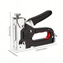 1 buah Kit Pistol Stapler Tugas Berat 4 in 1, Pistol Paku Manual dengan 800 Buah Staples, Staples Multi-Tipe U/I/T/Pintu, Stapler Genggam untuk Pelapis, Pengerjaan Kayu, Dekorasi Rumah DIY, Kain, Pemasangan Kabel, Perbaikan Furnitur - Pistol paku empat fungsi dalam satu alat - View 3