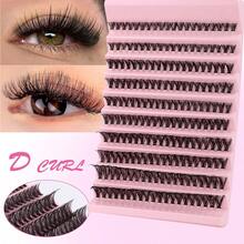 1PC 10 Rows 200 Clusters Eyelashes, 80D Mix Full Curled Eyelashes, Natural Appearance Single Length DIY False Eyelashes - Beginner Friendly & Reusable Lashes Lash Clusters, Eyelash Clusters, Individual Eyelashes, Lashes, Fake Lashes - A - View 5