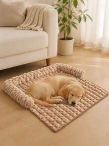 1pc Luxury Heart Jacquard Pet Bed Mat, Soft Protective Pad With Comfortable Neck Pillow, Suitable For Cats And Dogs, Washable, Fits Large, Medium And Small Cats And Dogs, Holiday Gift Choice - Multicolor - View 13