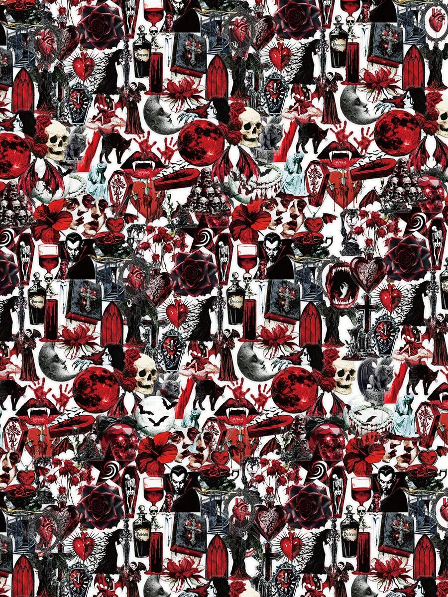 SCXXBSW 50pcs Dark Vampire Stickers, Cute Cartoon Stcikers For DIY Purposes Such As Skateboarding Mobile Phones - C - View 1