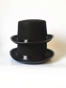 1/2pcs Black Magician Top Hat, Party Prop, Magic Hat For Performance - A - View 10
