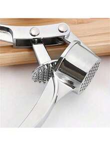 3-In-1 Stainless Steel Manual Garlic Press, Multi-Function Kitchen Garlic Press, Garlic Puree Squeezer, Garlic Press, Kitchen Accessory, Function: Garlic Press; Nut Cracker; Bottle Opener, Compact And Durable Garlic Ginger Grinder - Multicolor - View 11
