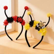 1pc Yellow/Red Insect Antenna Headband, Ladybug & Bee Design Cute Party Performance Headpiece, Perfect For Parties, Festivals, Cosplay, Outdoor Photoshoots - Insect Headband - View 5