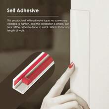 3pcs 50cm/19.69in Corner Guards, Peel And Stick L-Shaped Molding Trim For Wall Table Door Frame Protection And Decoration - C - View 4
