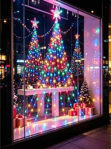 200 LED Christmas Tree Lights, USB Powered, Indoor/Outdoor Use, 8 Modes, Indoor Christmas String Lights, Christmas Tree Decoration, Create Holiday Atmosphere, Home Gift, Christmas Festival Lights - M17 Star Waterfall - View 6