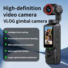 4K Handheld Pocket Gimbal Camera, Face Tracking, Touchscreen, WiFi, Landscape Mode, Portable Vlog Action Camera For Video Shooting - View 5