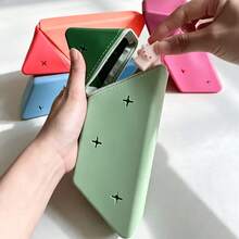 Retractable Vertical Hollow Silicone Pencil Case, Suitable For School And Office - Foldable Minimalist Stain-Resistant Hollow Tube Pen Holder, Unisex Soft Shell, Student Birthday Gift, Stationery Storage Box - Multi-color - View 9