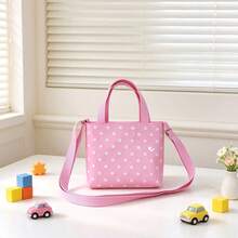 1pc Girls Polka Dot Shiny Mini Crossbody Bag, Adjustable Strap, Children's Handbag, Daily Outing Gift Coin Purse - A - View 7
