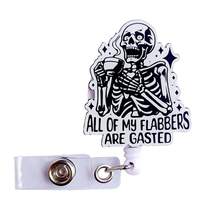 Retractable D-Shaped Badge Reel, Cute Cartoon Design, Nurse Hospital ID Badge Holder Lanyard, Office Use, 1pc - A - View 8