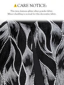 現代菲律賓風女式上衣 1件裝 蝴蝶袖 Filipiniana Blouse 日常節慶辦公穿搭上衣 - 黑色 - 查看 7
