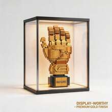 627Pcs Sports Theme Micro Mini Building Blocks, 3D DIY Assemble Model, High Simulation & Smooth Bricks. Features Gold Glove, Football, Golf Ball & Gold Sneaker. Great Room Decor, Unique Model, Birthday Gift For Sports Enthusiasts. - Multicolor - View 8