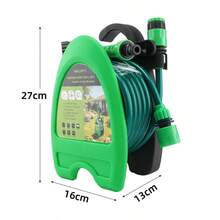 Portable 10m Garden Hose Reel, Wall-Mounted, Suitable For Car Washing And Watering, Hose Winder, Gardening Tool Hose Cart - A - View 8