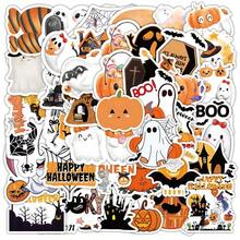 50pcs Halloween Series Cartoon Graffiti Stickers, Graffiti Stickers, Suitable For Laptop, Diary, Scrapbook, Phone Case, Backpack, Envelope, Helmet, Table, Book, Gift Seal, Packaging Label, DIY Decoration, Refrigerator, Luggage - Multicolor - View 1