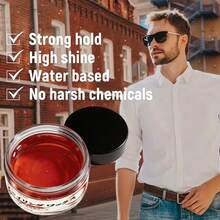Men's Matte Styling Hair Wax, 3D Bundle Effect Long-Lasting Hold Hair Clay, Create Voluminous Textured Hairstyle With Natural Matte Finish, Restylable, Fresh Non-Greasy Easy To Wash, Unisex Short Hair Styling Pomade - Full Size - View 2