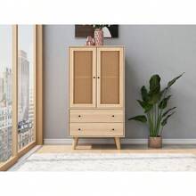 Dining Room Living Room Sideboard Dresser Standing Cabinet Storage Sideboard TV Table With And Drawers Sideboard With Large Storage Space Width 60cm - Oak + Particle Board - View 11
