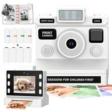 Kamera Digital Cetak Instan untuk Pemula Fotografi Pria & Wanita dengan Lensa Zoom 8X, Video HD 1080P, Layar HD 2,8 Inci, Baterai 1300mAh & 4 Isi Ulang Kertas Warna, Desain Ringkas untuk Perjalanan, Cocok untuk Halloween, Natal, dan Ulang Tahun. - View 17