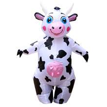 Cartoon Cow Inflatable Clothing Adult Cute Flower Cow Inflatable Clothing Festival Stage Performance Fun Dress Up - Multicolor - View 2