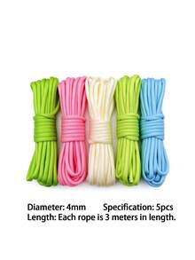 3米長 4mm直徑 550 Paracord III 複合款手工DIY編織繩,曬衣繩、寵物項圈繩,戶外多功能生存露營配件 - 彩色 - 查看 15